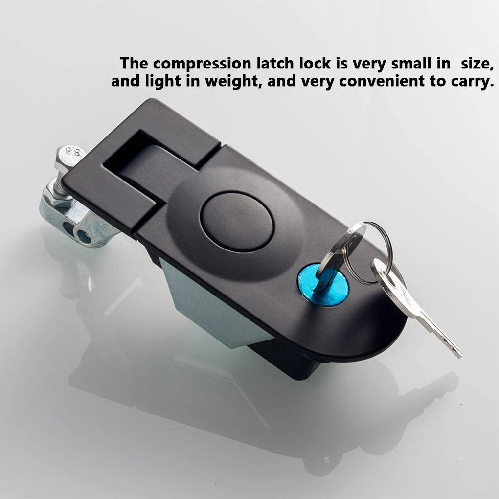 

Compression Flush Mount Push Locks Doors Latch Metal box Plane Lock Distribution Box Cabinet Door Lever Locks Trailer Accessory