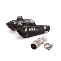 for moto kawasaki z250 ninja250 300 2013 2016 slip on exhaust system pipe dual outlet head pipe slide 310mm muffler db killer