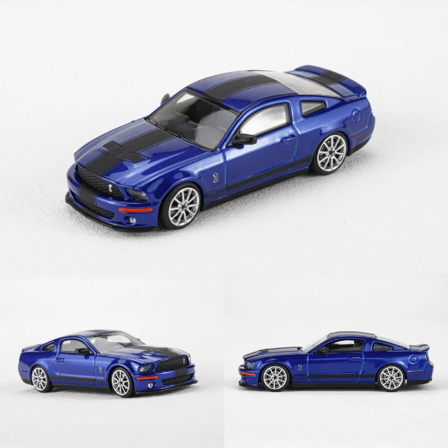 Фото MH 1:64 Ford Mustang Shelby GT500 2007 Миниатюрная литая модель автомобиля из сплава для коллекционеров и любителей хобби В НАЛИЧИИ №5