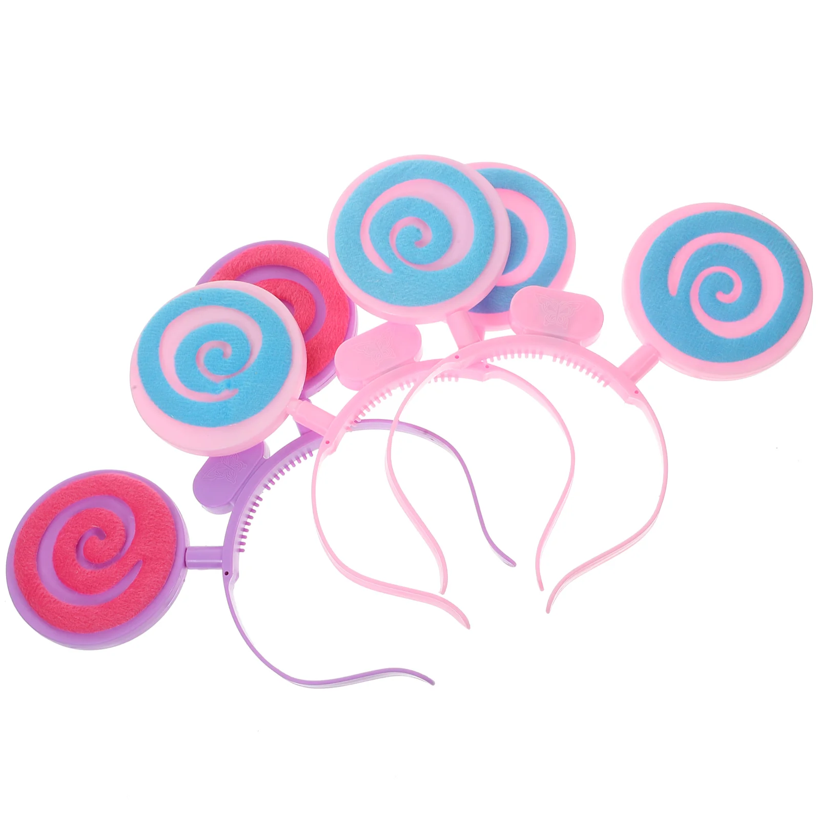 

3pcs Kids Headband Hairband Hair Lollipop Luminous Creative Durable for Stage Performance (Random Color)