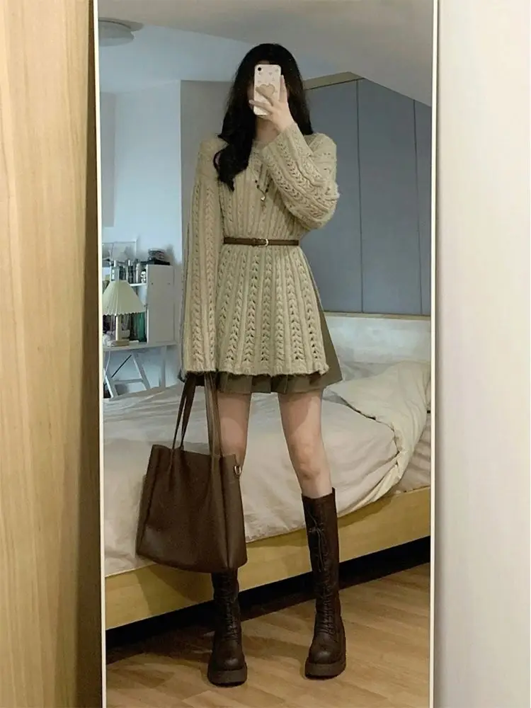 Полый вязаный свитер новинка 2024 женский весенний универсальный уникальный