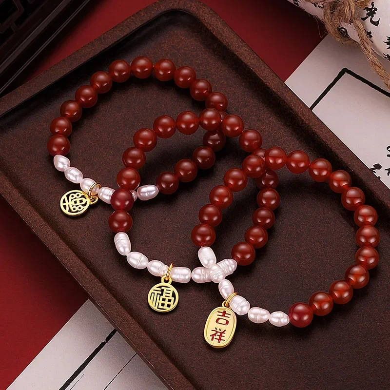 Настоящее золото 9999 желтый браслет 24 карата ожерелье новинка 2024 красные