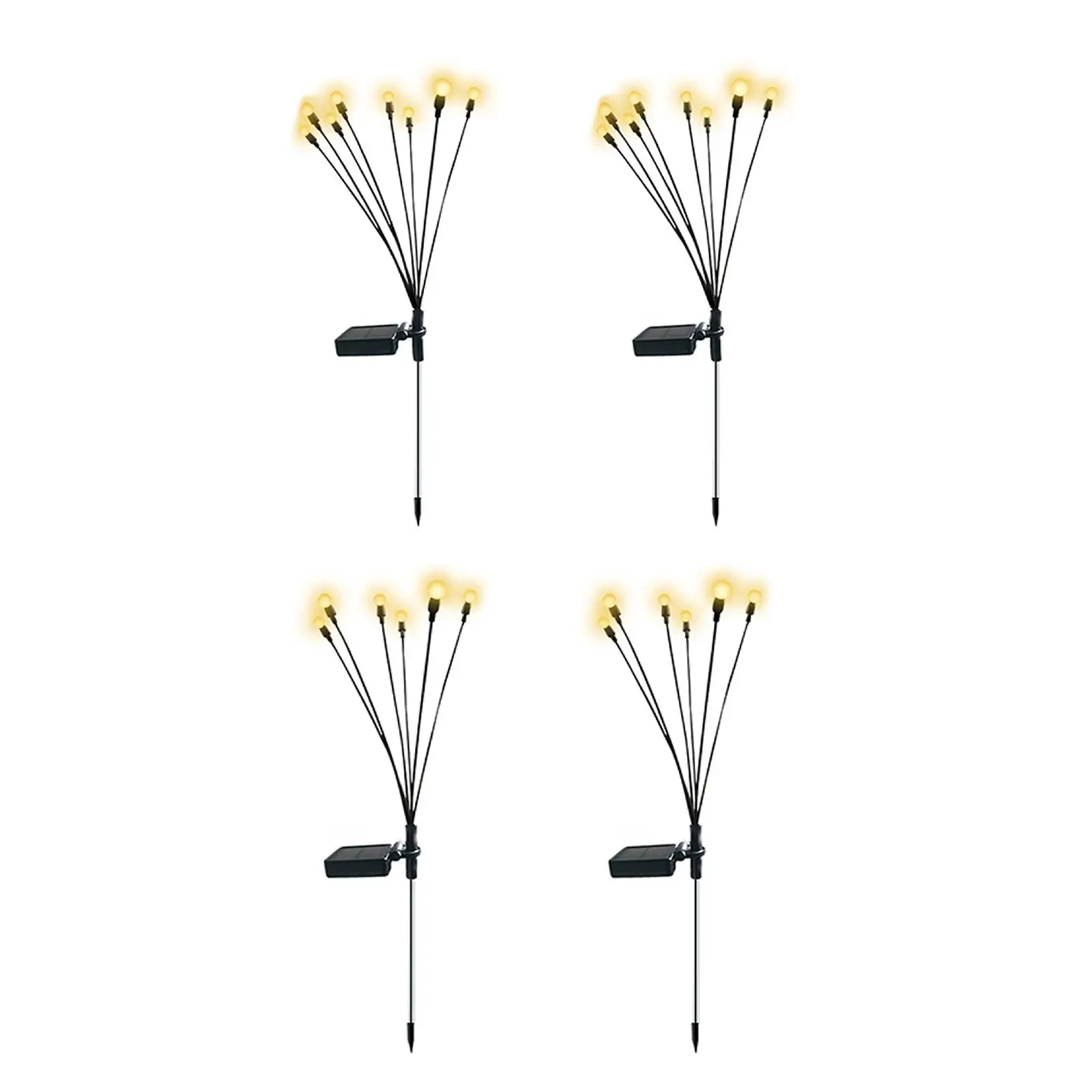 

2Pcs Solar Power Garden Stake Light Decorative Light Outdoor Lamp Landscape Lighting for Yard Porch Path Courtyard Decor