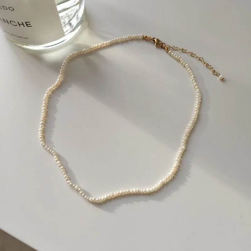 

2022 Korean Chic Handmade Freshwater Pearl Choker Necklace Party Jewelry