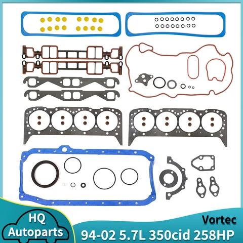 Полный набор прокладок для GM 5.7 L 350cid Vortec L31 V8 OHV Газ CNG 258HP 190KW для CHEVROLET GMC HOLDEN CADILLAC