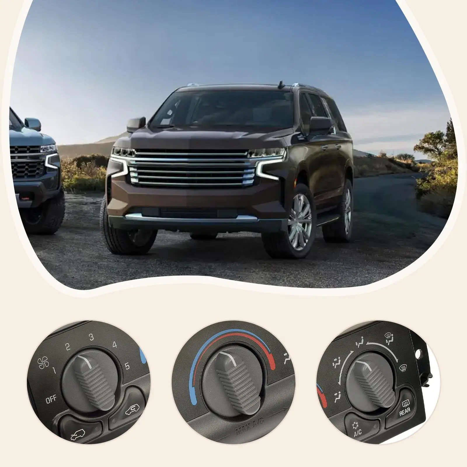 Фото Модуль управления климат-контролем 15054697 черного цвета для Chevrolet, прочный, с креплениями №4