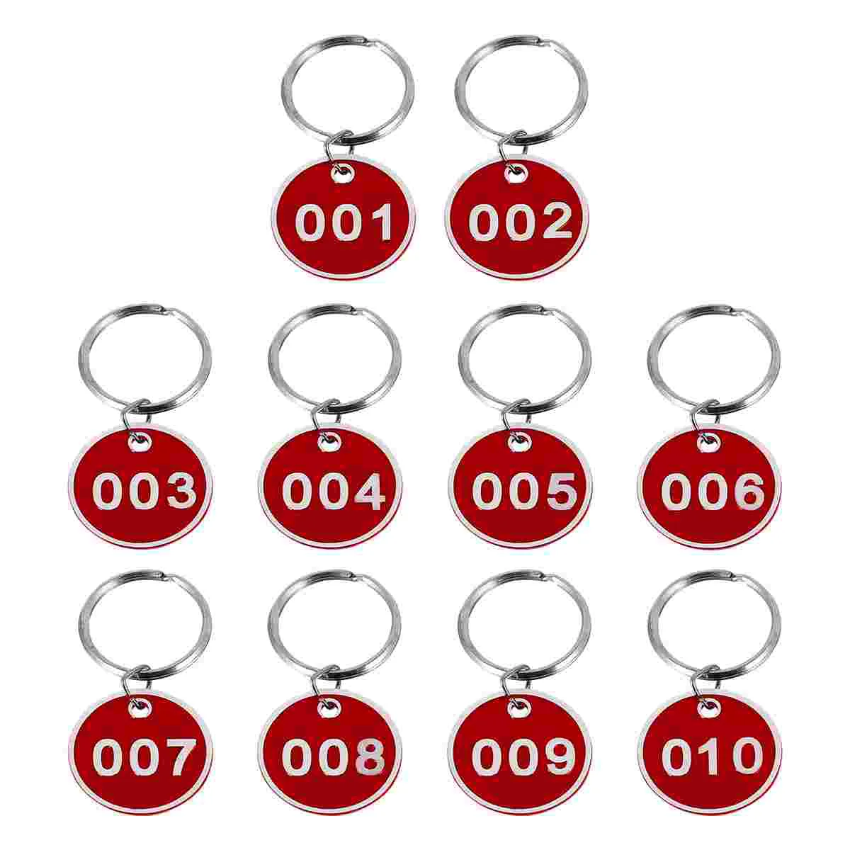 

Numbers ID Tags Key ID Label Tags Acrylic Tags Numbered Key Tags Round Number Key Chain Metal Key Ring