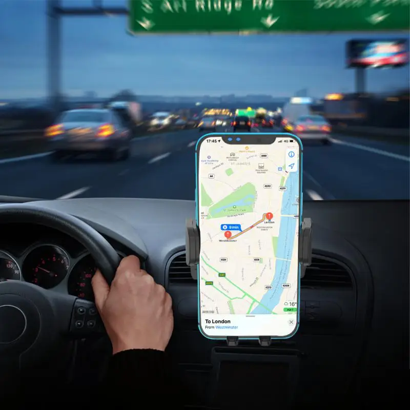 

Automatic Locking Clip Holder Car Mobile Phone Bracket Face Clip Car Navigation Holder Mobile Phone Holder Loading Phone Holder
