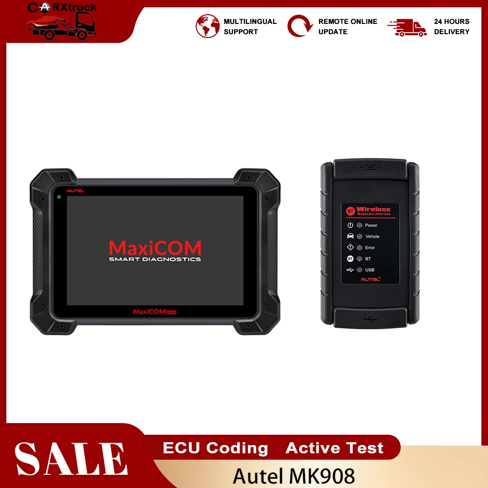 

Autel MaxiCOM MK908 Auto Diagnostic Scanner Autel MK908 PK MK908P MaxiSys Elite MS908 ECU Programming with J2534 OBD 2 OBD2 Auto