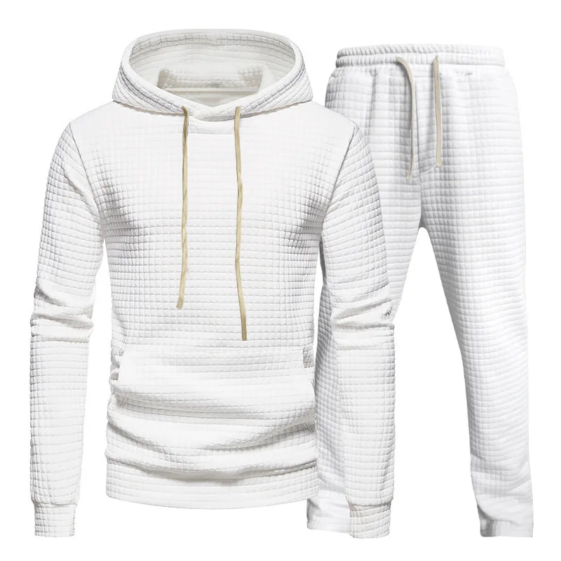 2023 new hot selling men's cotton sportswear hooded sweatshirt and jogging pants high-quality cotton fitness wear men's fall and