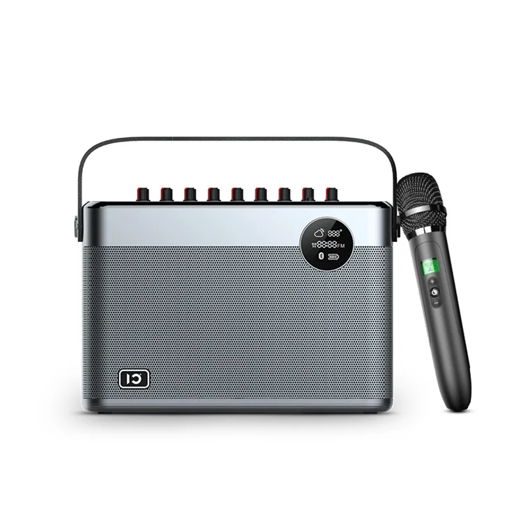 

T10 60W UHF Double Microphone Best Karaoke Bluetooth Portable Amplifier Speakers Wireless