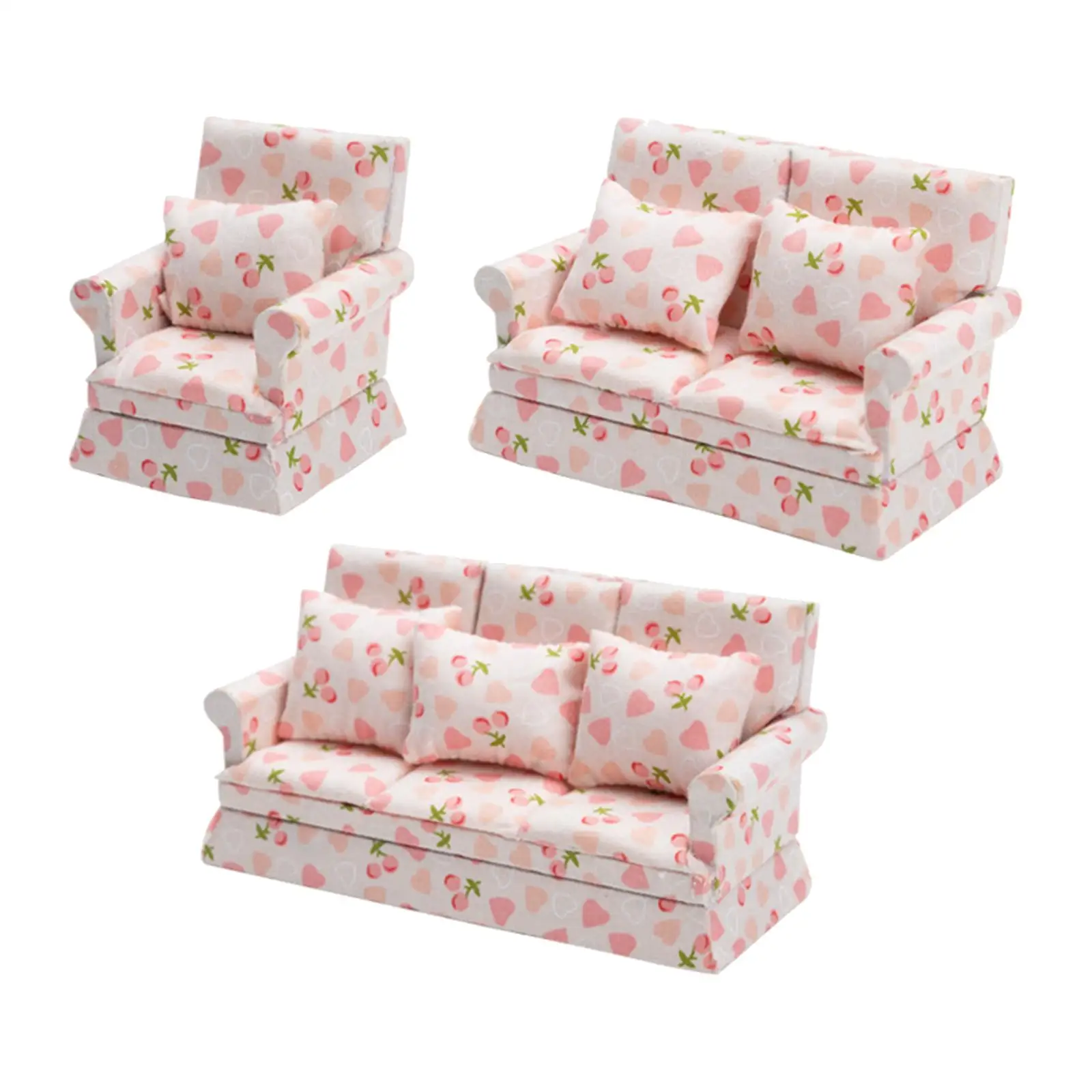 

Кукольный диван для детей в масштабе 1:12, игрушка для ролевых игр, кукольный домик для детей старше 3 +, праздничные подарки для мальчиков и де...