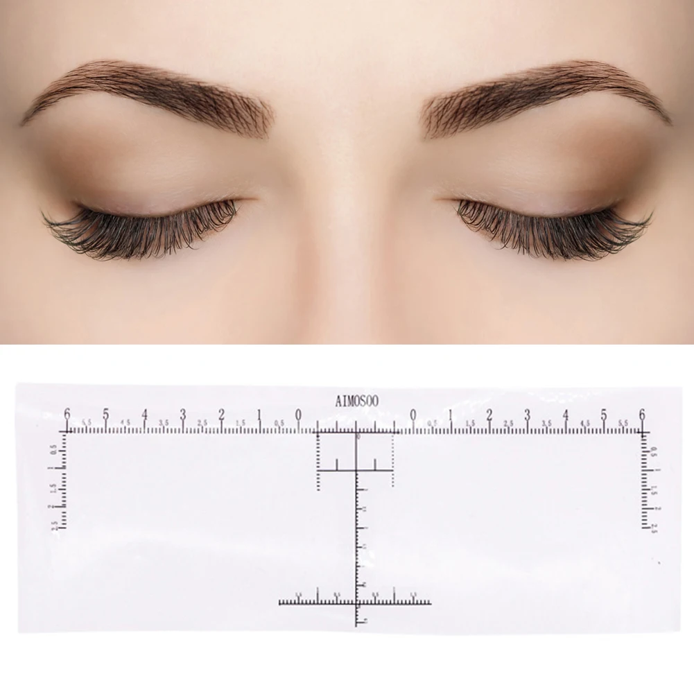 

Одноразовая линейка для бровей, Полуперманентная линейка для татуажа бровей, линейка для определения положения бровей, трафарет для макияж...