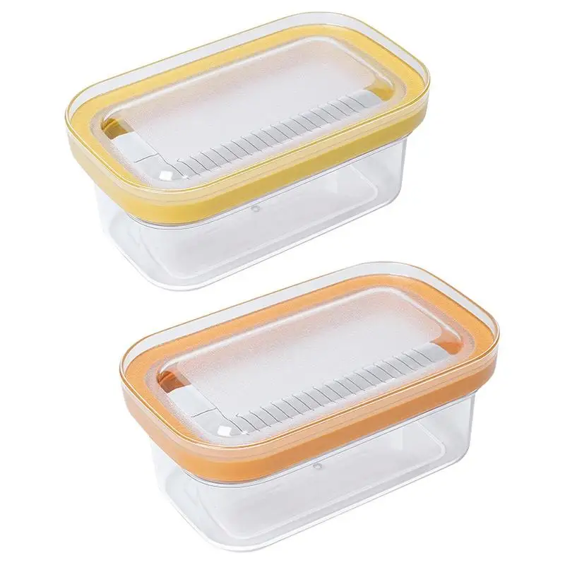 

Cheese Container Butter Box Butter Tray Cutting Mesh Rectangular Airtight Storage Crisper Butter Cutter Cheese Kitchen Accessory