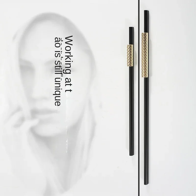 1000 мм длинная ручка для шкафа кухонные ручки и мебели Золотая дверная фурнитура