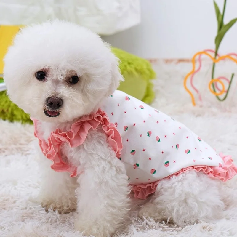 

Pet Clothes Dog Dresses for Small Dogs Dog Clothes for Small Dogs The New Spring and Summer Thin Breathable Comfortable