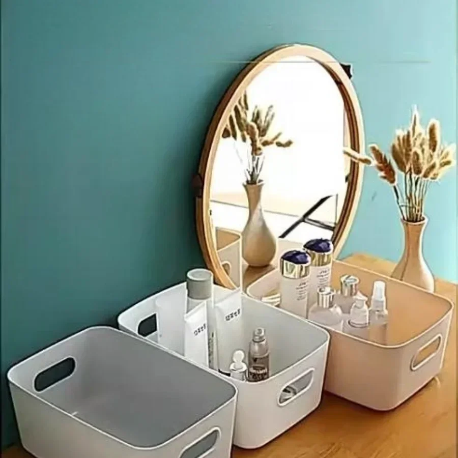 Корзина для хранения трехразмерная прямоугольная коробка косметики в кухне