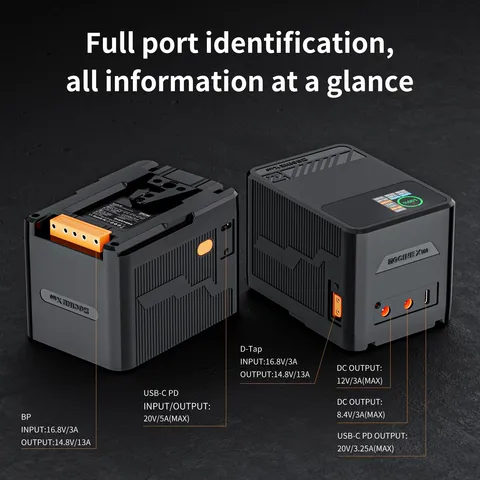 ZGCINE X160 V-образный аккумулятор 14,8 В 156 Вт·ч V-образный аккумулятор с замком V-образной формы PD, быстрая зарядка, внешний аккумулятор, вспомогательный аккумулятор для камеры DSLR