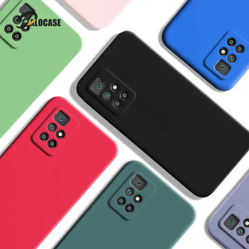 

Liquid Silicone Case for Xiaomi Redmi 10 Redmi 10 9T 9A 9C Note 10S 10 Pro Poco M4 Pro Original Shockproof Case