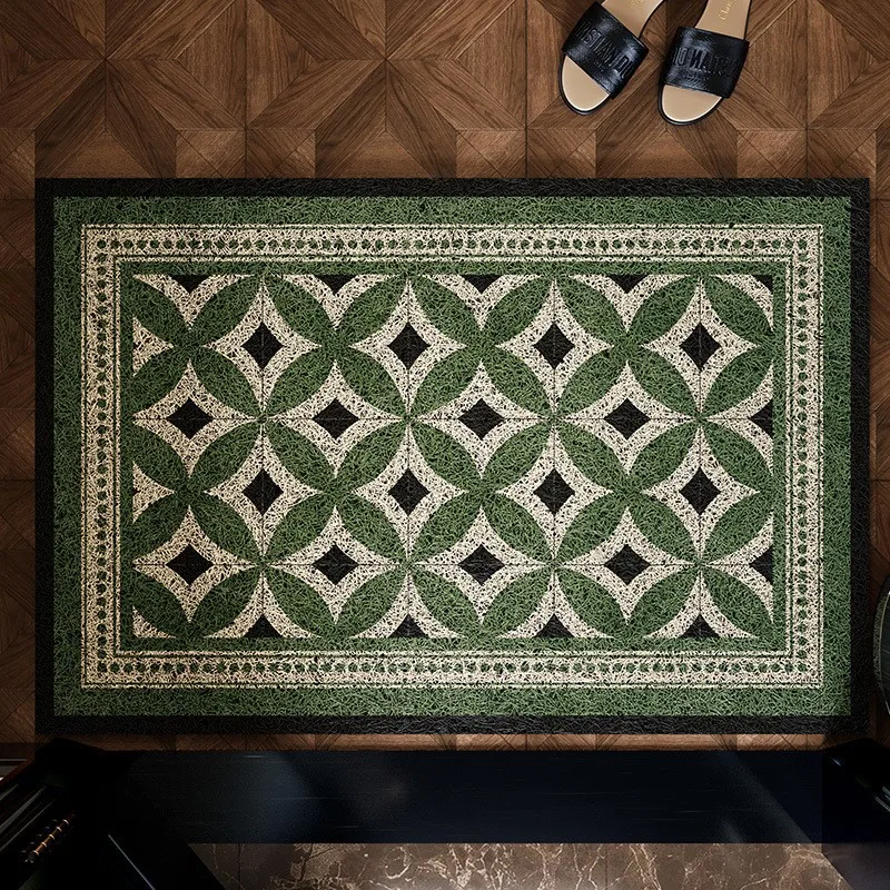 

Винтажный геометрический коврик ПВХ