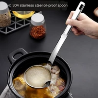 304 stainless steel oil proof filter spoon oil proof spoon oil proof spoon drain oil soup separation