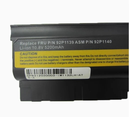 Подходит для Lenovo T61P T500 2743 0658 R60 W500 T60 Sl500 Аккумулятор ноутбука 6 ядер