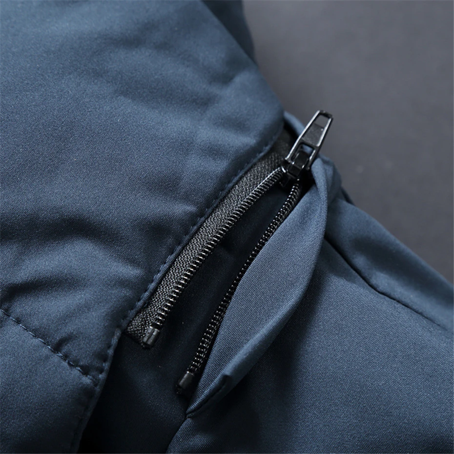 Winter Down Jacket Men Puffer Jackets Fashion Casual Padded Jacket Coat Male Light Outerwear Outdoor Solid Color