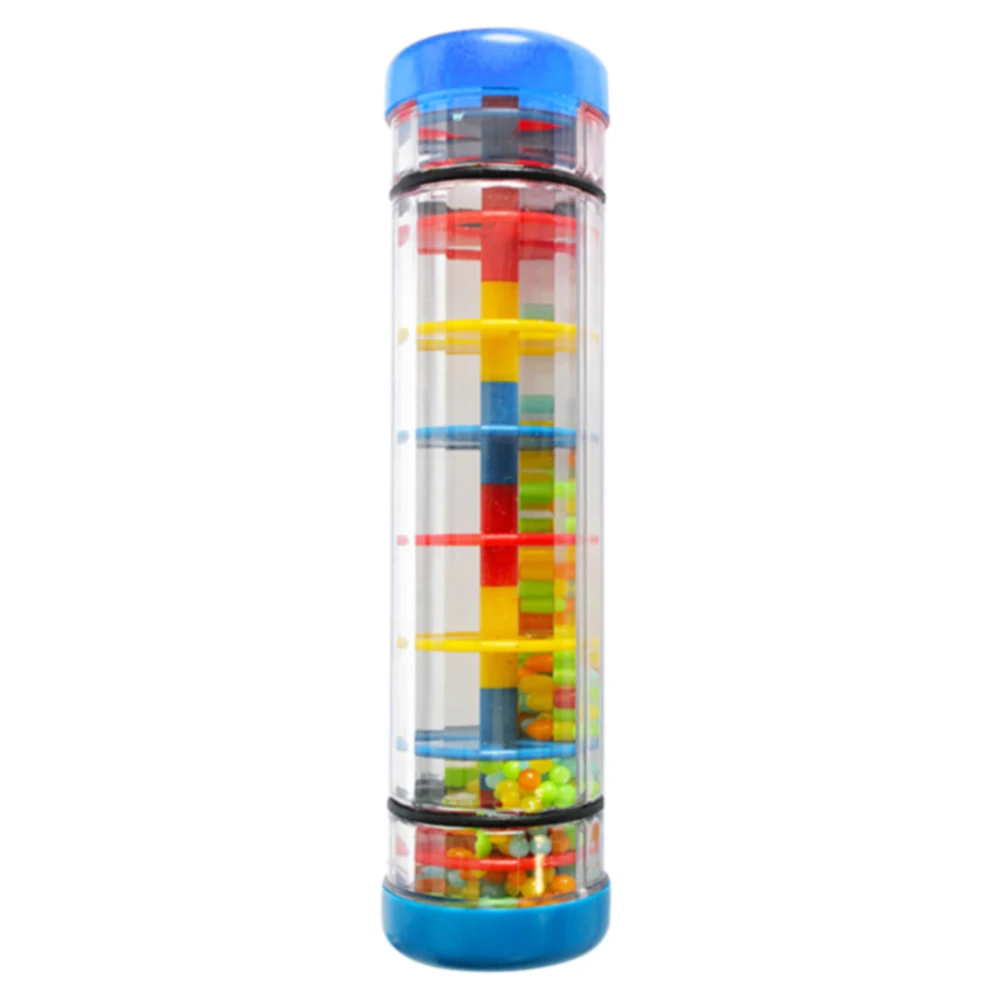 

Rainbow Hourglass Rainmaker Rain Stick Musical Toy Raindrop Sound for Kids
