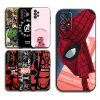 marvel spiderman phone cases for samsung galaxy a31 a32 a51 a71 a52 a72 4g 5g a11 a21s a20 a22 4g coque back cover soft tpu