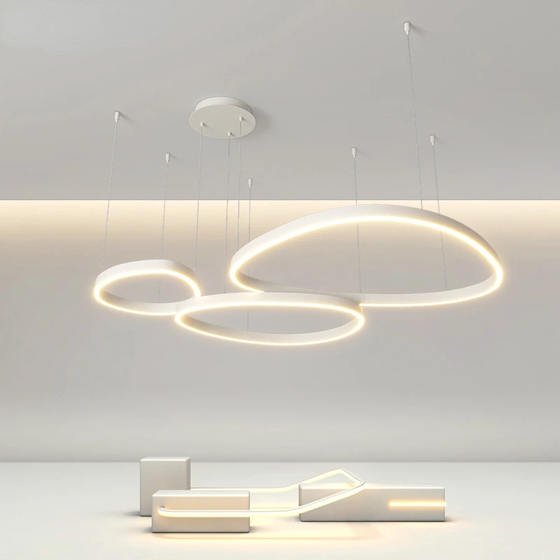 

Modern Creative Triangular Chandelier For Home Lighting Used In Living Rooms Bedrooms Kitchens And Dimmable Lights