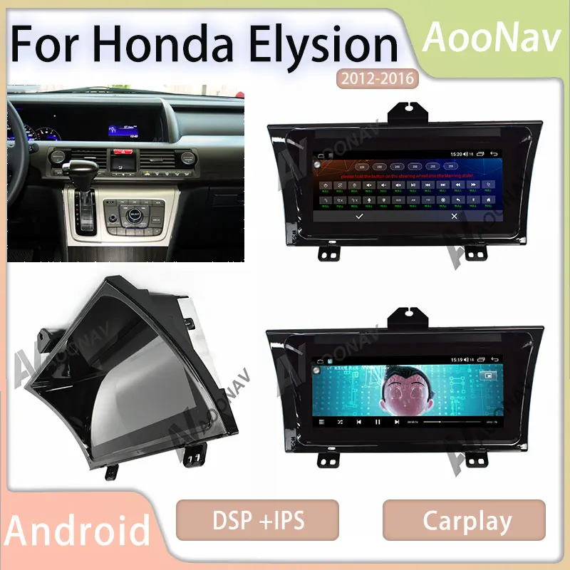 

Автомобильный радиоприемник на Android 10,0 для Honda Elysion 2012, 2013, 2014, 2015, 2016, 10,25 дюйма, в стиле Тесла, автомобильный беспроводной автомобильный звуко...
