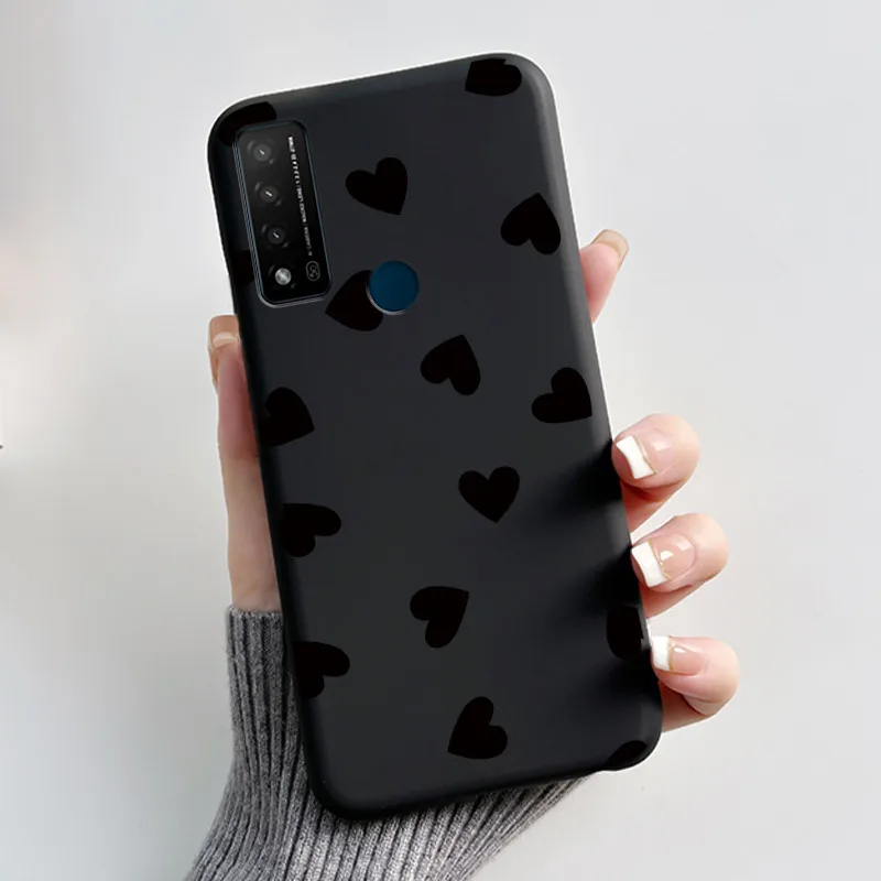 Фото Мягкий черный чехол для TCL 20 R 5G/Bremen 5G/20 AX 5G, модный противоударный чехол с новым дизайном и рисунком Love Moon Pattern №3