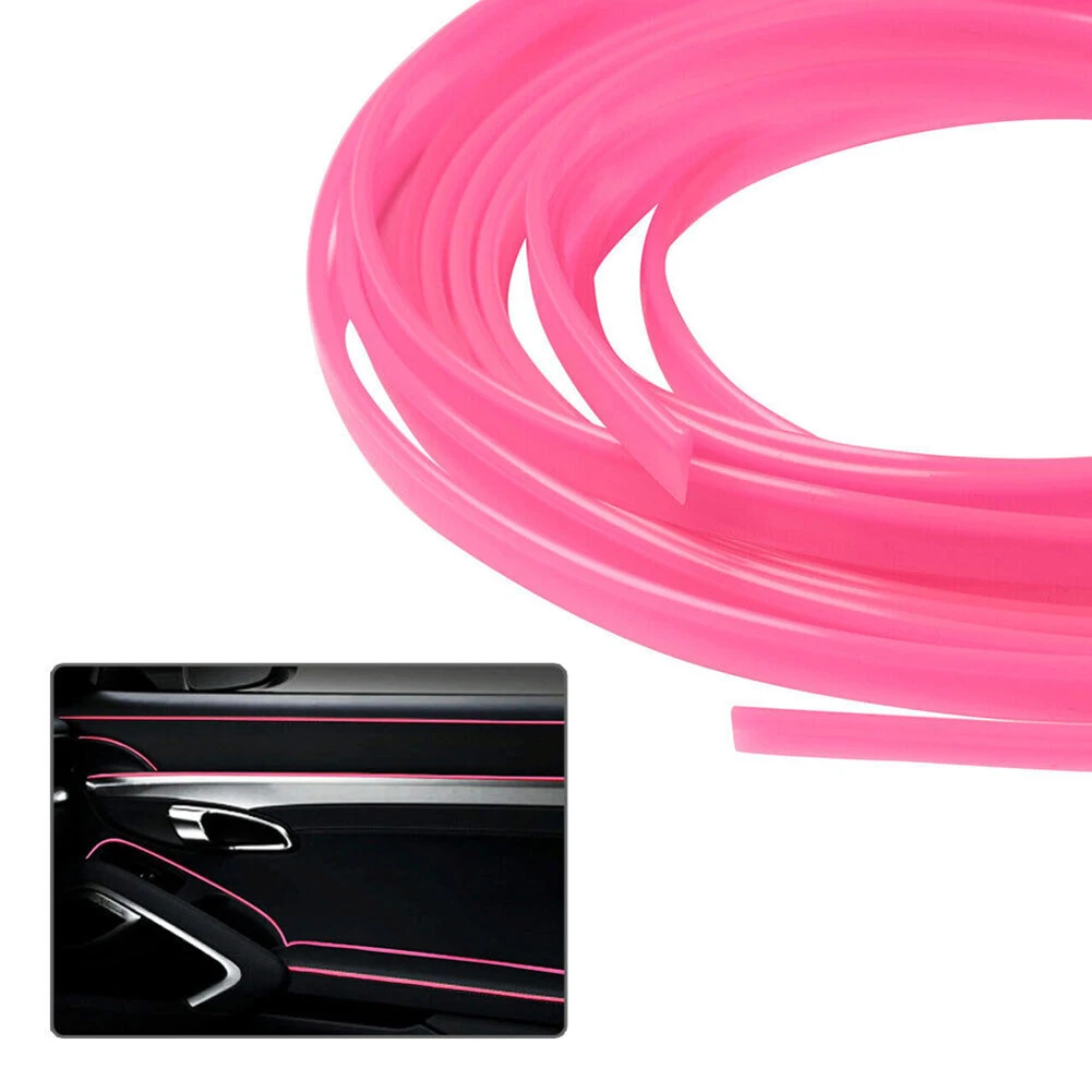 

5 Meters Car Flexible Interior Edge Gap Decorative Strip Trim Line Interior Moulding Trim Strip Car Dashboard Panel Edge Trim