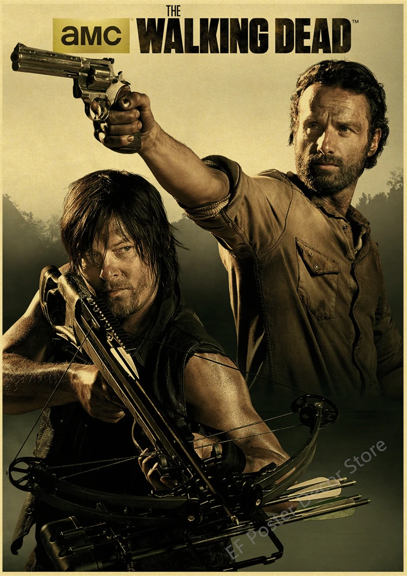 

Плакат «Ходячие мертвецы» Рик Гранмс/Дарарил Диксон