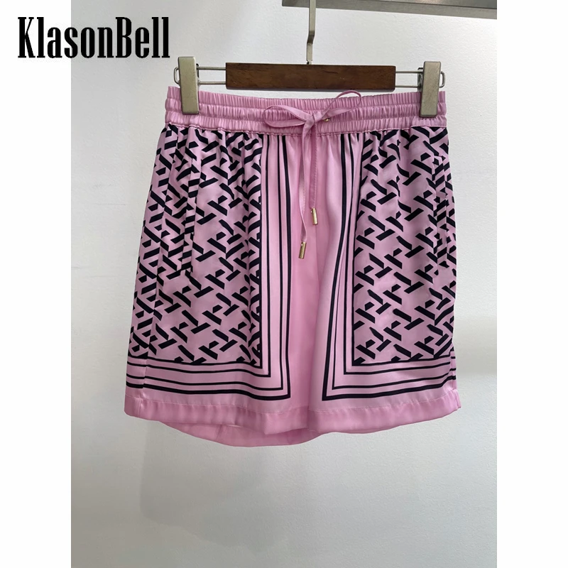 

4,12 KlasonBell женские шорты с принтом букв и кулиской