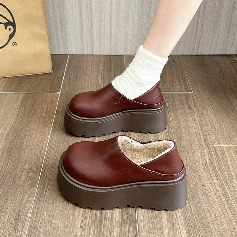 Женская хлопковая обувь плюшевые зимние ботинки с леопардовым принтом зима 2024