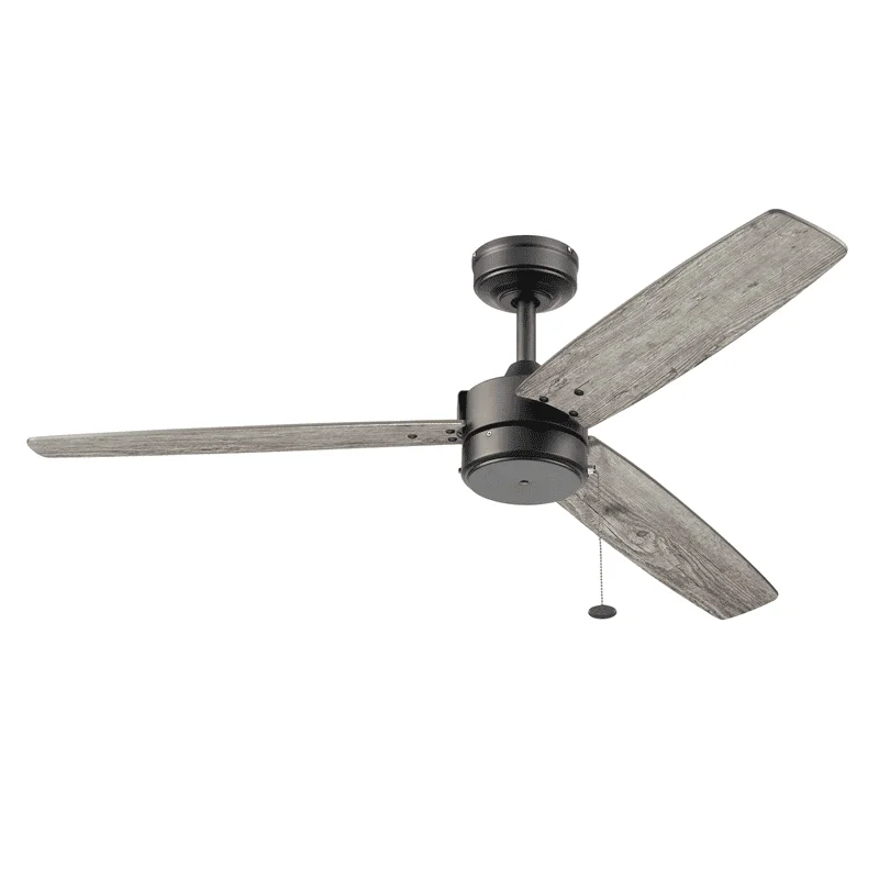 

Gardens 52” Matte Black Indoor/Outdoor 3 Ceiling