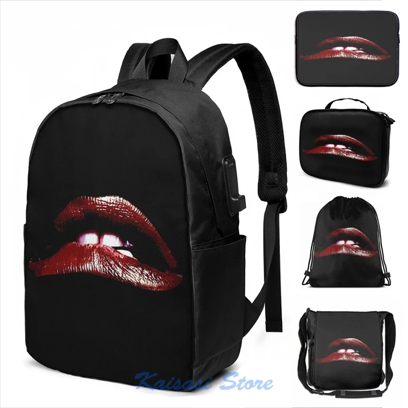 Фото Мужской/женский дорожный рюкзак с USB-зарядкой и графическим принтом | Багаж сумки