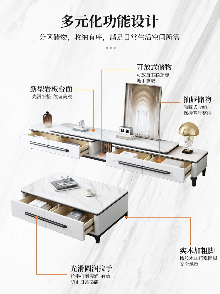 Современный минималистичный выдвижной шкаф для телевизора из массива дерева с