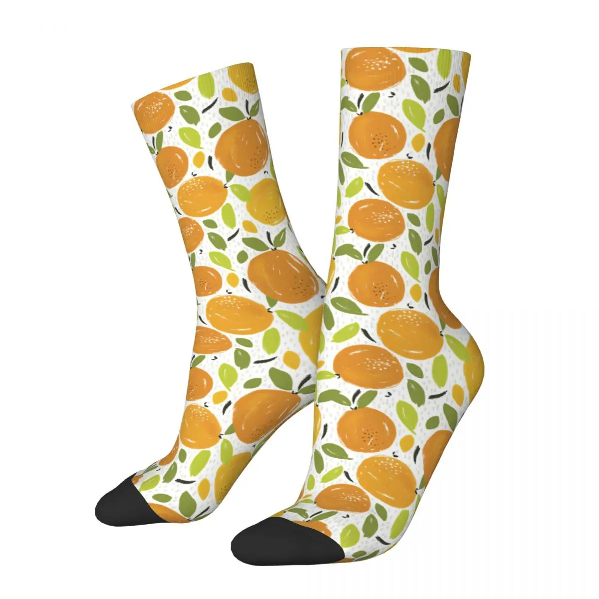 Seamless Pattern Bright Citrus Oranges Adult Socks,Unisex socks,men Socks women Socks