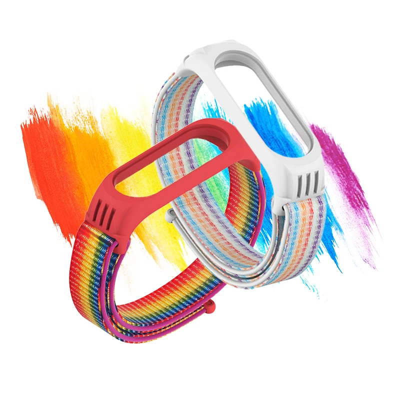

Nylon Strap For Xiaomi Mi Band 7 4 3 5 6 Bracelet Wristband Sports Breathable Bracelet For Miband 5 4 3 Replacement Correa Strap