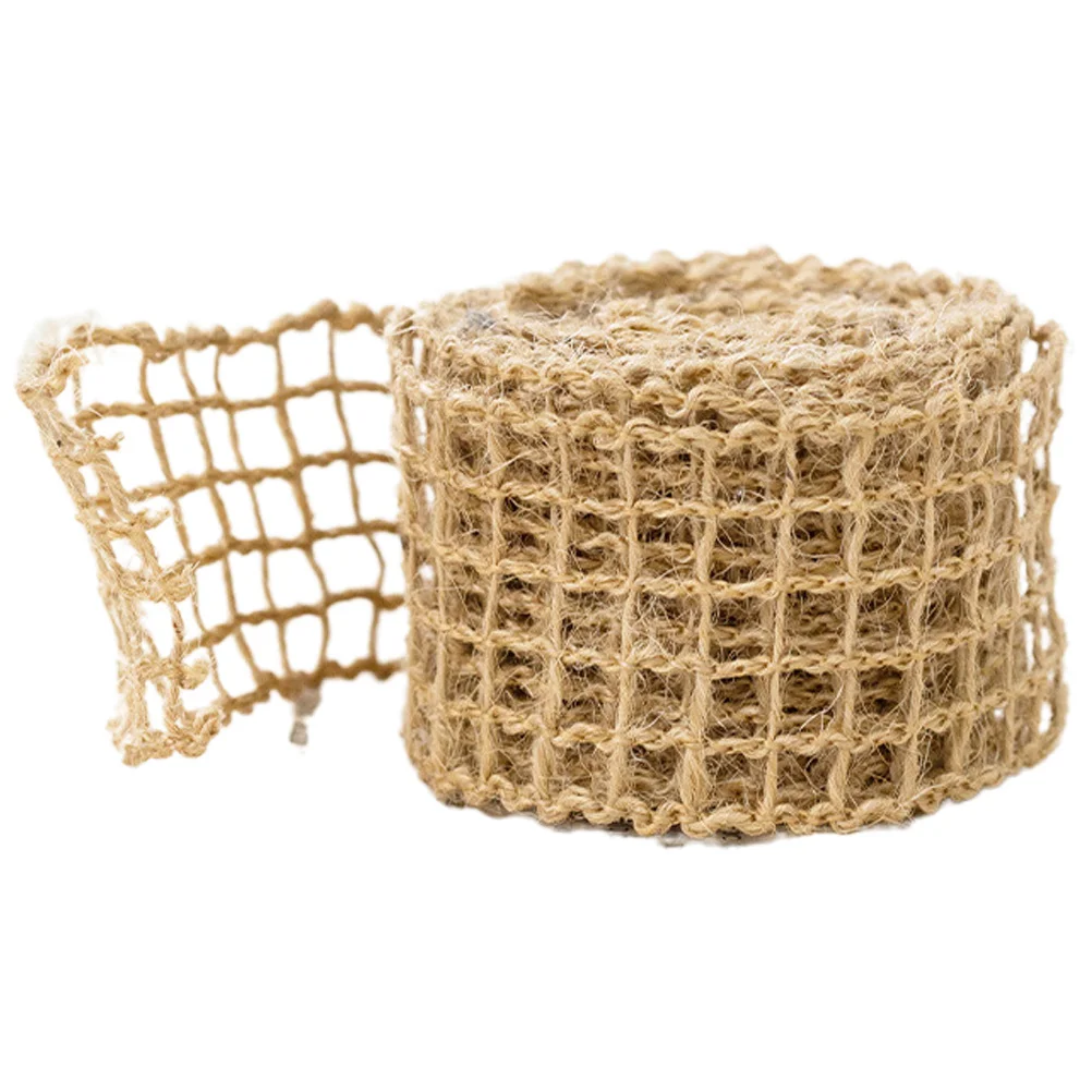 

Multifunction Braided Checkered Ribbon Open Weave Burlap Ribbons Jute Multi-function