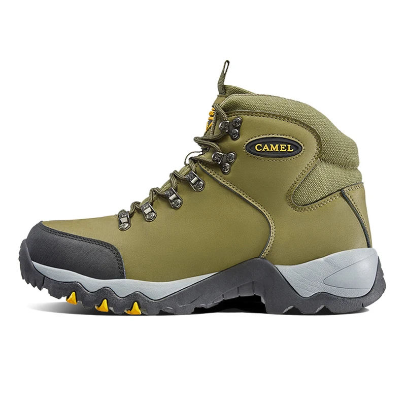 Goldencamel Men Women High-Top Hiking Shoes Durable Waterproof Anti-Slip Outdoor Climbing Ankle Trekking Shoes Military Boots