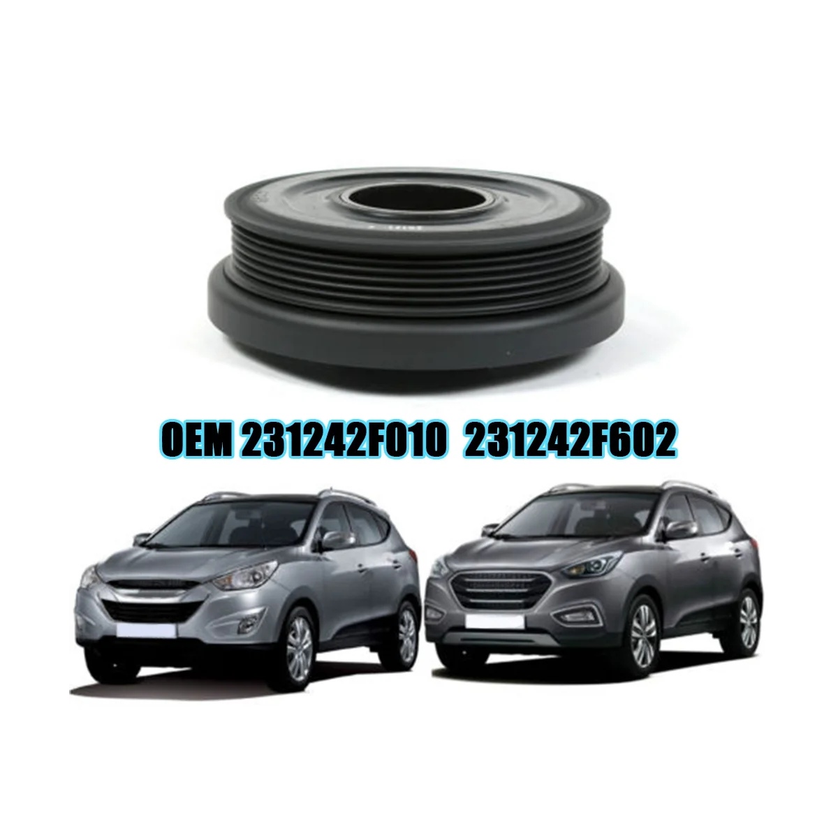 Шкив демпфера двигателя 231242F010 для Sorento 2010-2013 R 2011-2014 Maxcruz 2013-2015