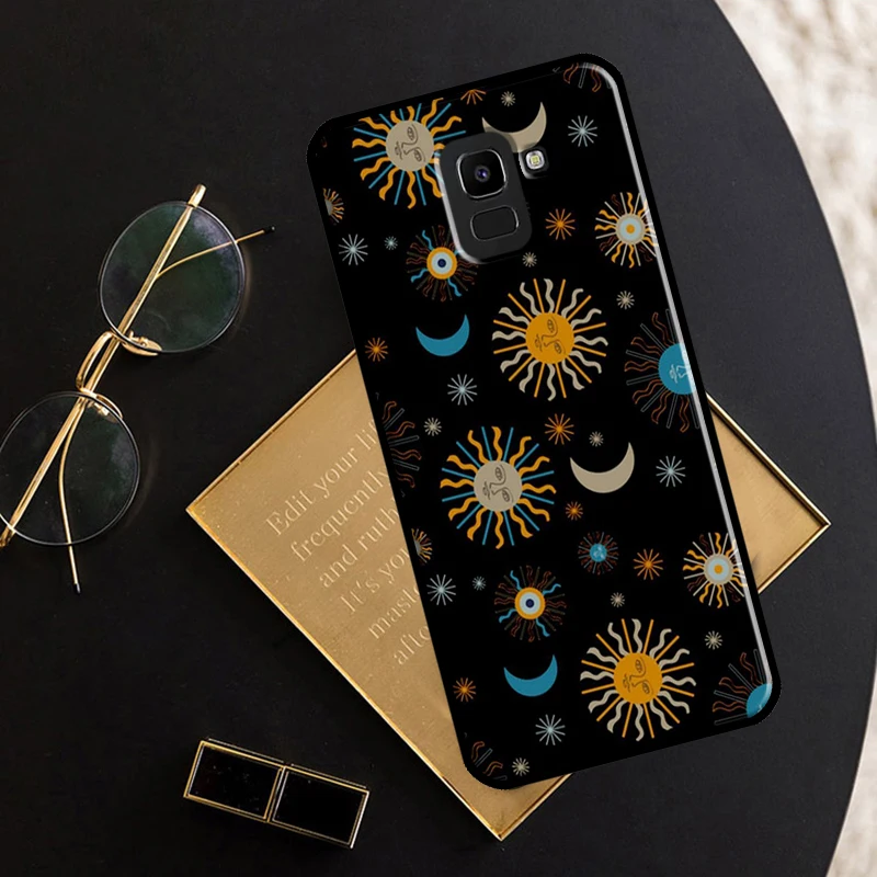 Чехол Sun And Moon Star для Samsung Galaxy J8 2018 J4 J6 Plus A6 A8 A9 A3 A5 2016 J3 J5 J7 2017