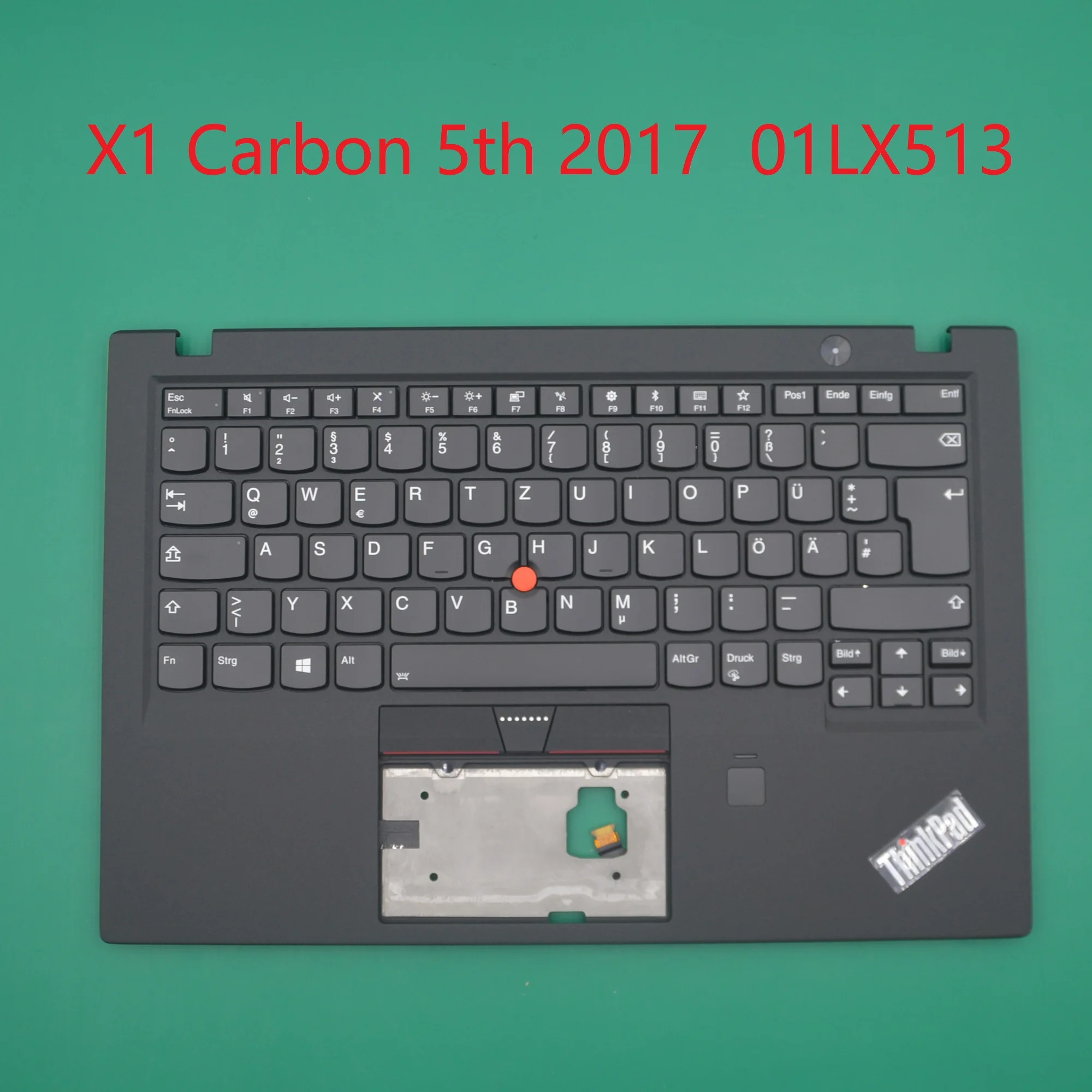 Клавиатура Palmrest с подсветкой верхняя крышка Немецкий для ThinkPad X1 Carbon 5-го
