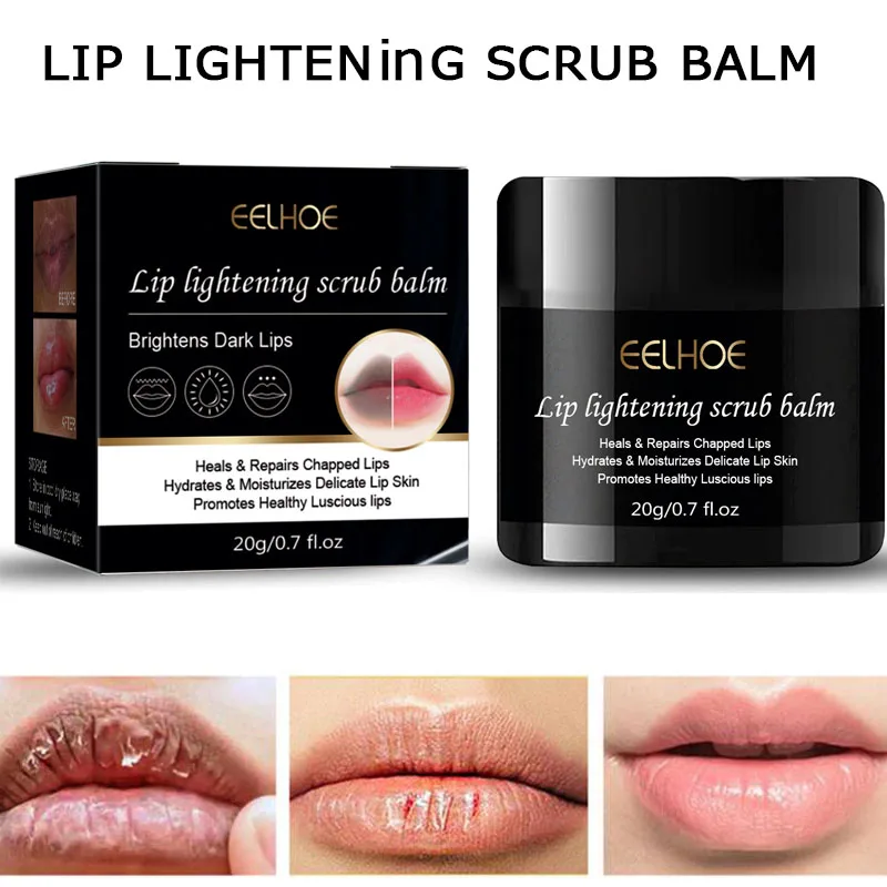 

Lip Lightening Scrub Balm Remove Dull Moisturizing Plumping Serum Reduce Lip Lines Anti-Cracking Brighten Repair Black Lip Care