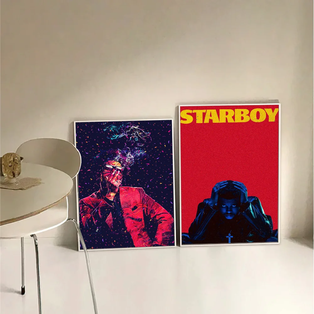 Плакат The Weeknd - Популярный График С Бумажным Принтом Для Домашнего Декора