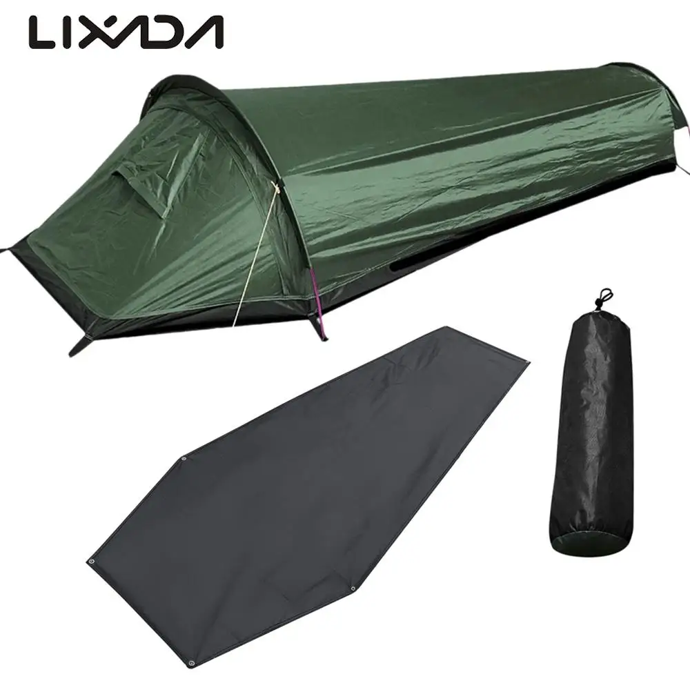

Палатка для одного человека, легкий компактный спальный мешок, напольная ткань, Большая водонепроницаемая, для походов и путешествий