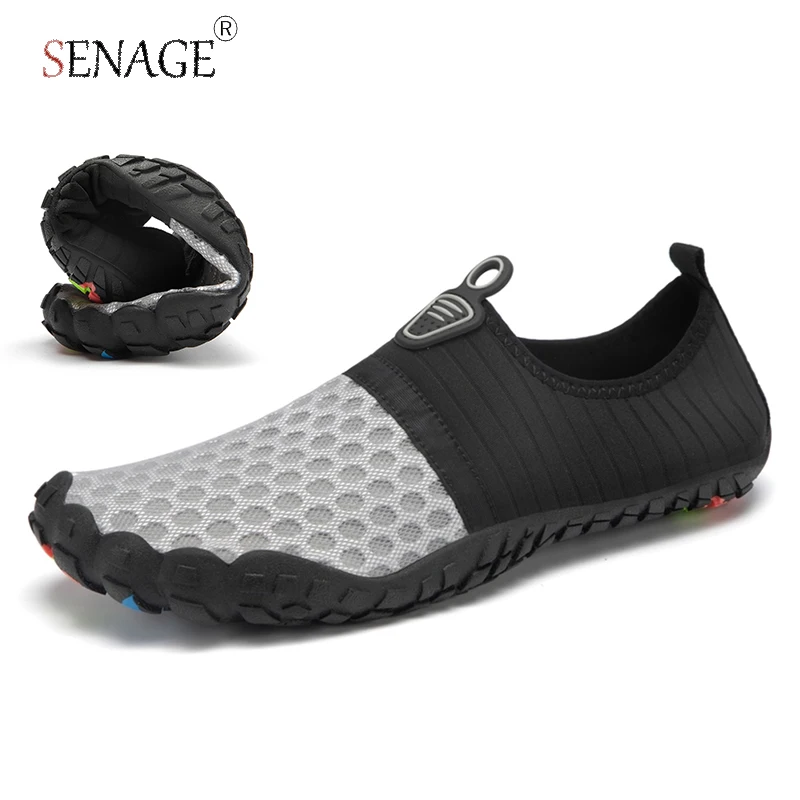 

SENAGE Unisex Water Sneakers Swimming Diving Socks Summer Non-Slip Aqua Beach Sandal Flat Shoe Seaside Slipper for Men Women